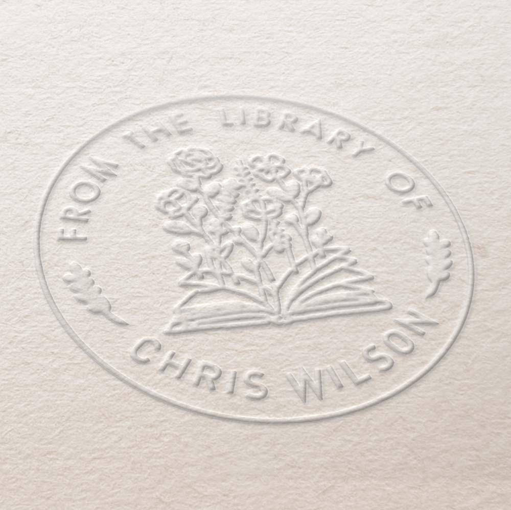 Custom Book Embosser/personalized Embosser Stamp /from the Library  Embosser/wedding Embosser / Address Embosser /christmas Gift 