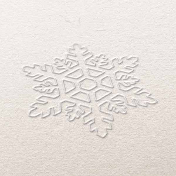 snowflake christmas card embosser