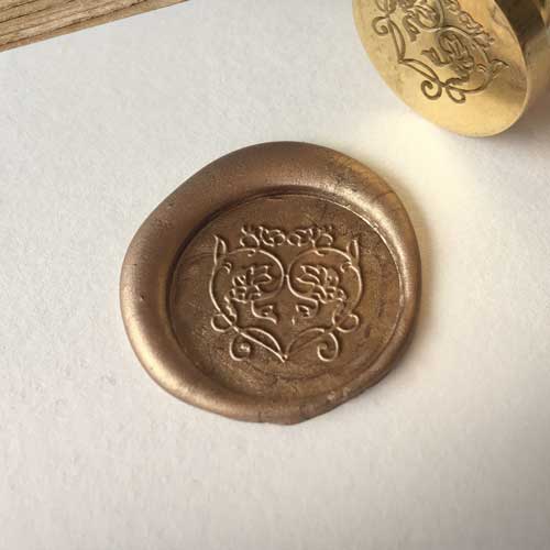 love heart wax seal