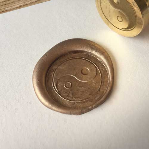 yin and yang wax seal