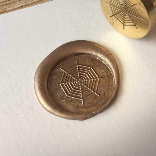 spiders web wax seal