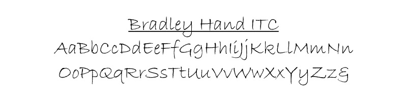 Bradley Hand ITC