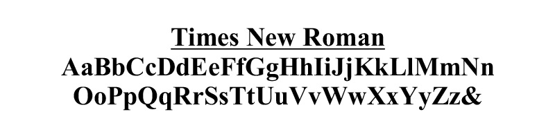 Times New Roman