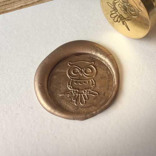 owl wax seal