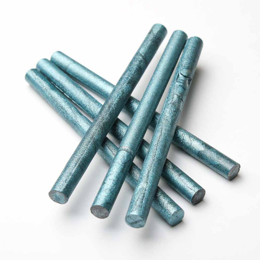 metallic turquoise sealing wax