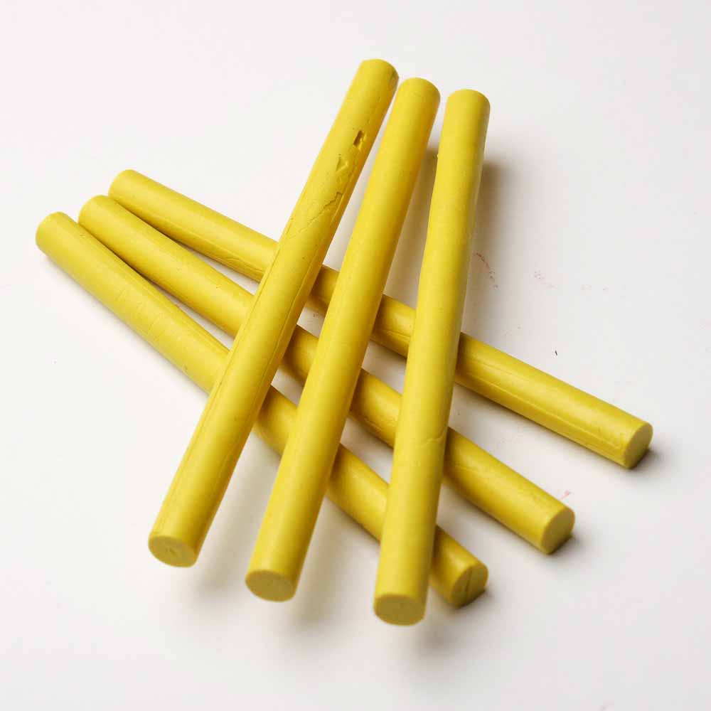 pastel yellow sealing wax