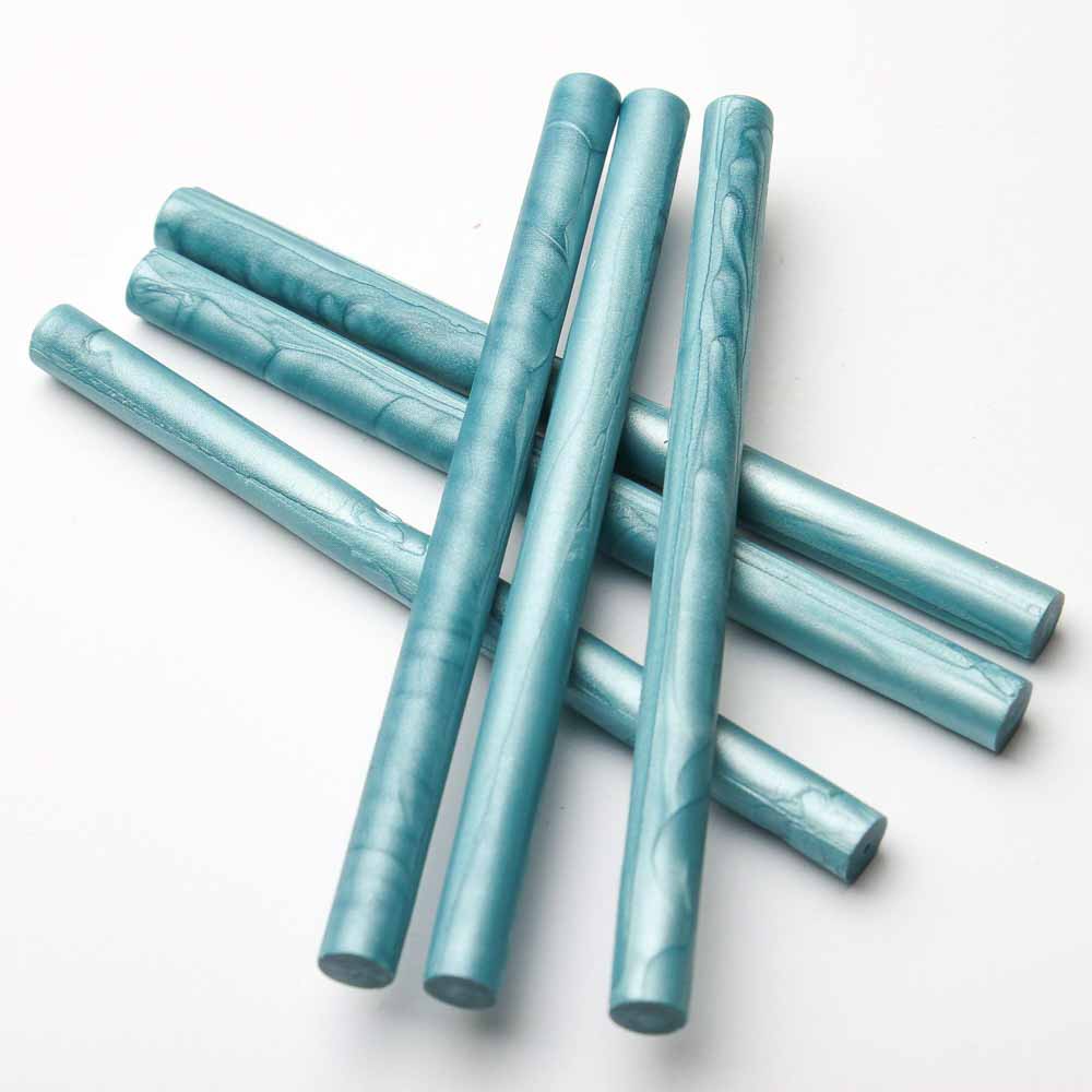 pearl aqua blue sealing wax