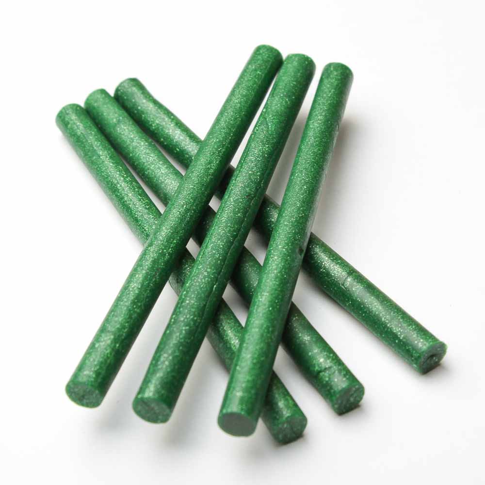 sparkling dark green sealing wax